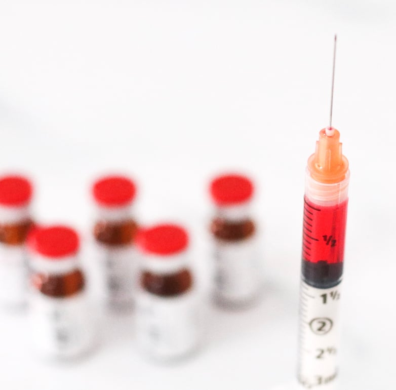 B12 shot with syringe